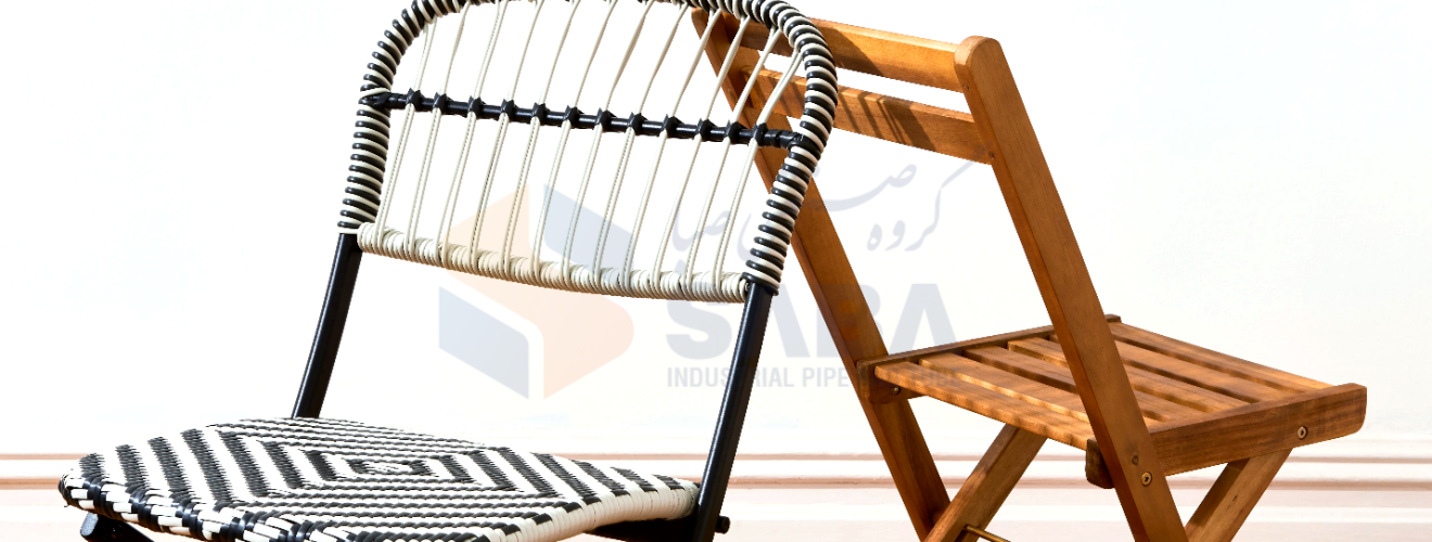 لوله و پروفیل مبلی به چه شکل برای تولید صندلی تاشو مورد استفاده قرار می گیرد؟