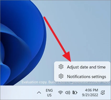 حل مشکل Date & Time برای آپدیت ویندوز 11