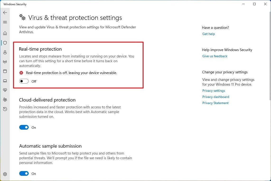 نحوه غیر فعال کردن آنتی ویروس Microsoft Defender در ویندوز 11 2 محافظت از آنتی ویروس Microsoft Defender را غیرفعال کنید
