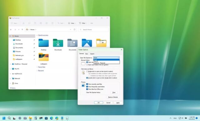 روش تغییر صفحه شروع پیش فرض File Explorer در آپدیت جدید ویندوز 11