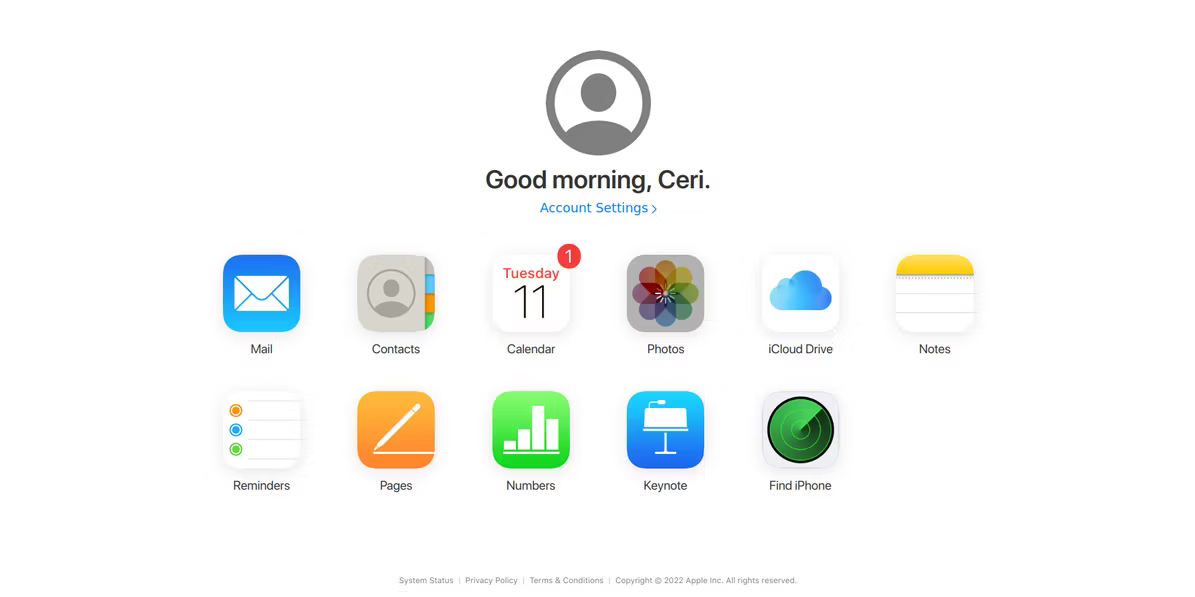 iCloud در مرورگر اندروید