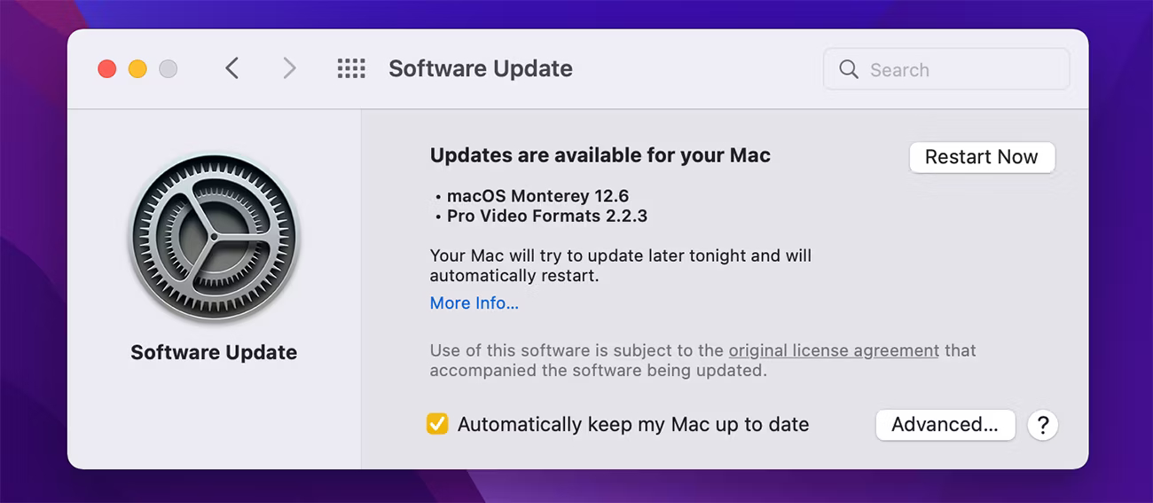 در حال به روز رسانی macOS به رفع سافاری