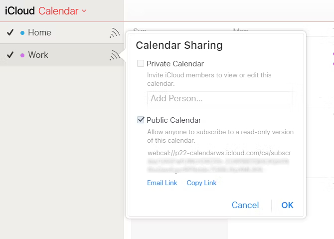 تقویم iCloud خود را با WebCal همگام کنید