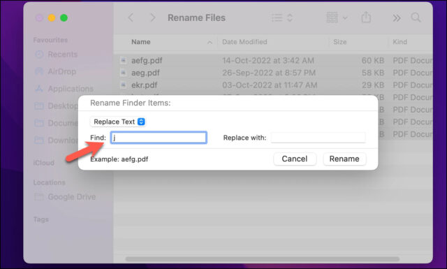 تغییر نام دسته ای فایل ها در مک با استفاده از Replace Text