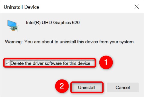 نحوه حذف نصب Display drivers در ویندوز 10