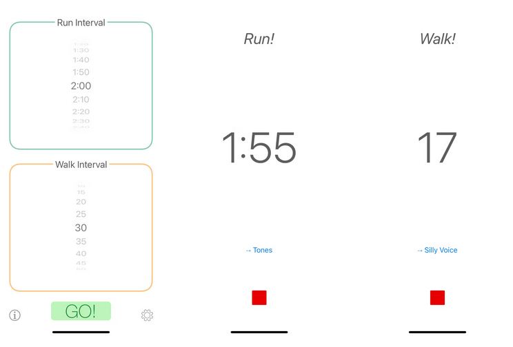 برنامه RunIntervals