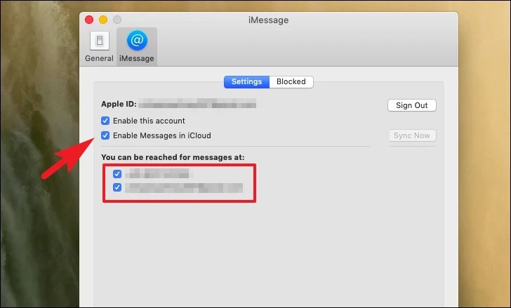 فعالسازی iMessage در مک