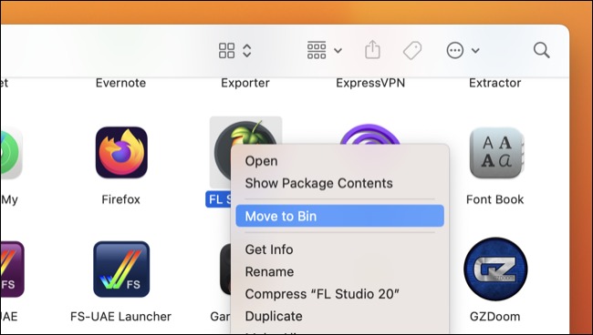 با Finder یک برنامه را در macOS حذف کنید