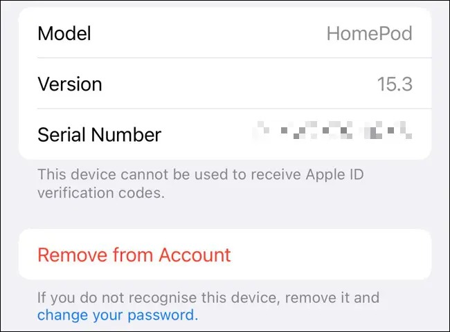 HomePod را از Apple ID در تنظیمات iOS حذف کنید