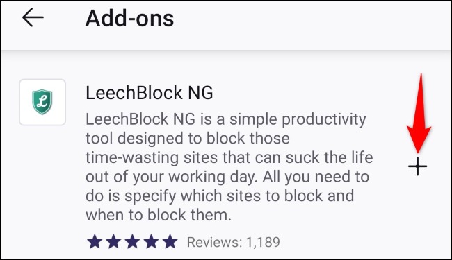 افزونه LeechBlock NG را نصب کنید.