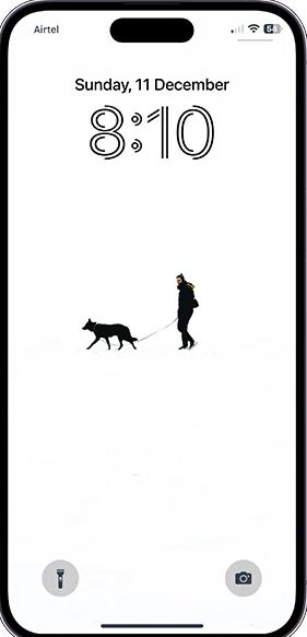 والپیپر مینیمال انسان و سگ