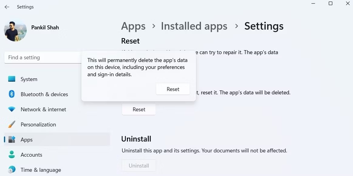 3 روش Reset تنظیمات ویندوز 11 1 بازنشانی برنامه تنظیمات در ویندوز 11