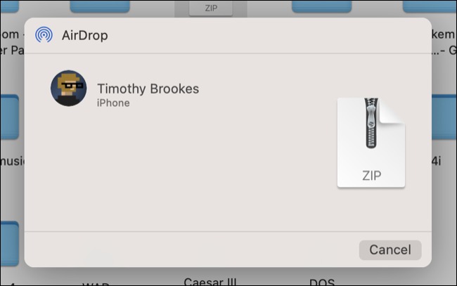 به اشتراک گذاری فایل با iPhone از طریق AirDrop از macOS