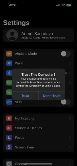 پنجره بازشو Trust Computer