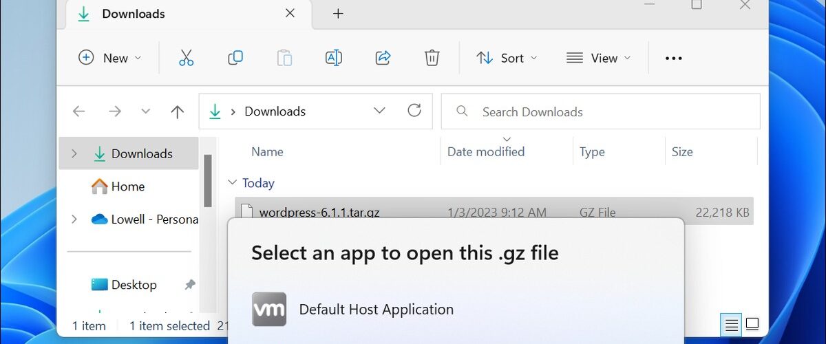 روش اکسترکت کردن فایل های با پسوند tar.gz در ویندوز 11