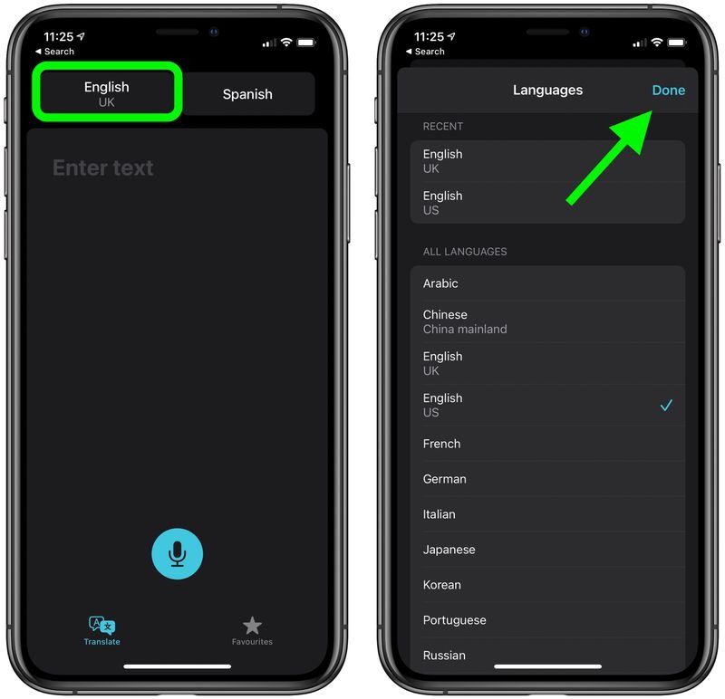 نحوه ترجمه مکالمه در برنامه Translate اپل در iOS 14 1 برنامه Translate
