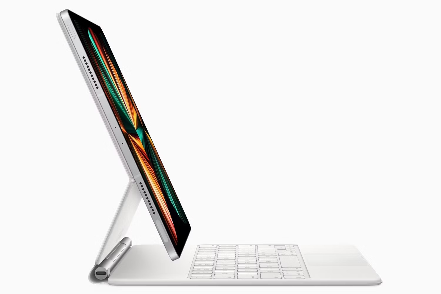 صفحه کلید جادوی سفید در iPad Pro