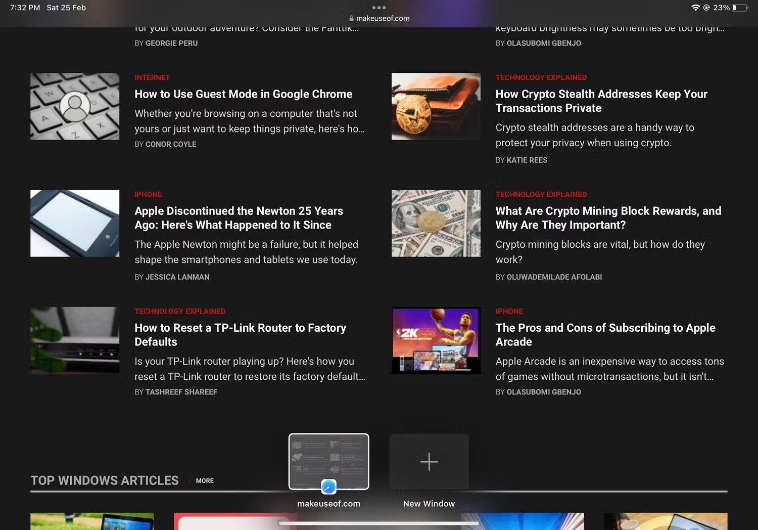 اسکرین شات صفحه اصلی چندگانه iPadOS