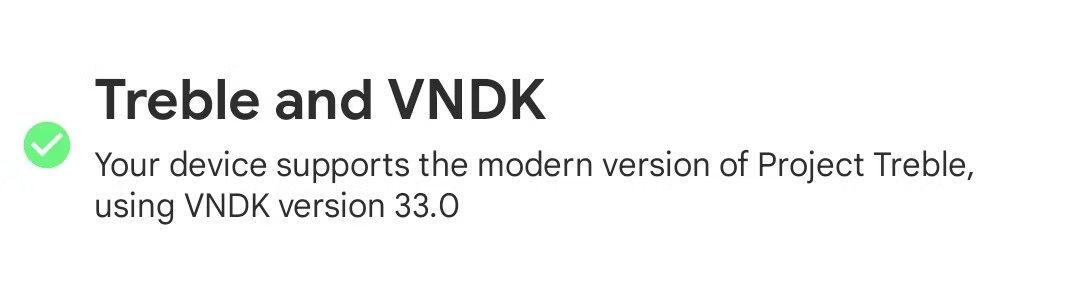 نحوه فلش کردن GSI در دستگاه اندروید 1 اطلاعات بخش Treble و VNDK App Info App