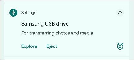 نحوه استفاده از درایو USB با گوشی یا تبلت اندروید 1 اعلان درایو USB.