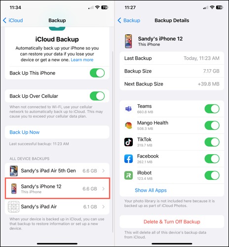 نحوه بک آپ گرفتن از آیفون با iCloud 5 جزئیات پشتیبان گیری iCloud در آیفون