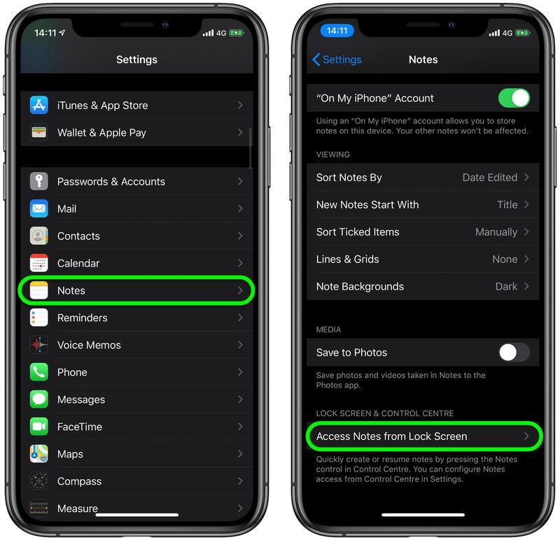 روش فعال کردن ویژگی Instant Notes در آیفون و آیپد 2 اضافه کردن Notes به Control Center