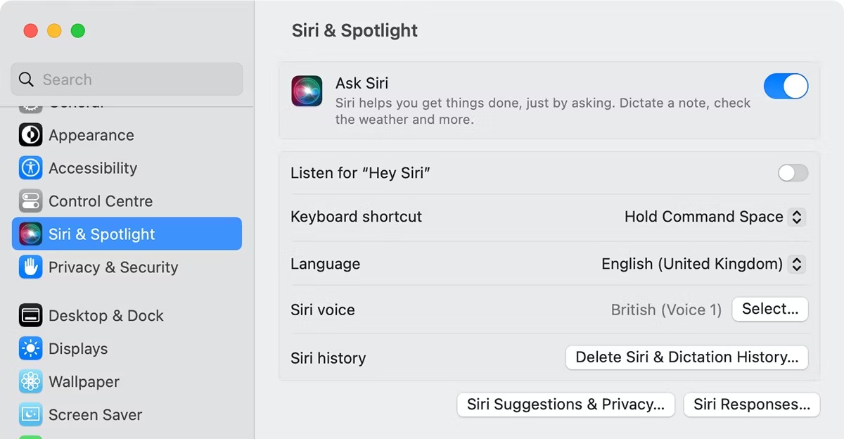 Ask Siri را در مک فعال کنید