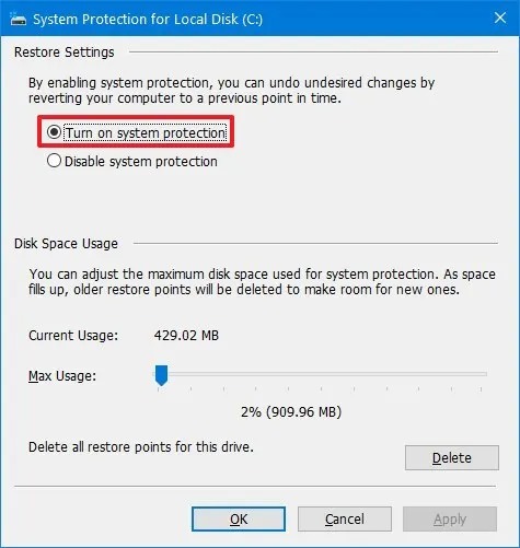 نحوه فعال کردن ورژن های قبلی برای بازیابی فایل ها در ویندوز 10 3 نقاط بازیابی را در ویندوز 10 فعال کنید