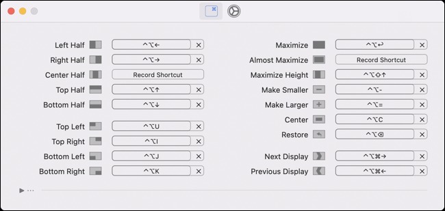 روش استفاده از Split Screen در مک 3 برنامه مستطیل برای macOS