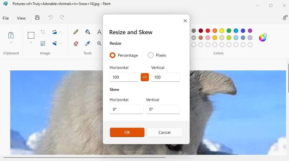 6 راه تغییر سایز عکس ها در ویندوز 11 4 گزینه های paint's resize image