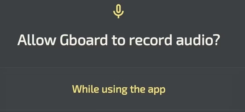 نحوه حل مشکل نبود مجوز برای فعال کردن تایپ صوتی در اندروید 5 از Gboard درخواست کنید تا به میکروفون دسترسی پیدا کند