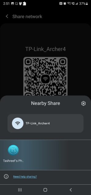 2 روش به اشتراک گذاشتن رمز Wi-Fi در گوشی اندروید 5 کد qr اندروید به اشتراک گذاری نزدیک