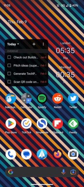 چگونه در گوگل پیکسل QR Code اسکن کنیم 5 کادر جستجوی Google در صفحه اصلی Pixel