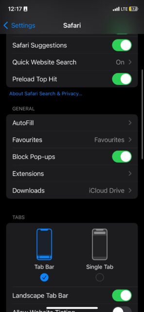 نحوه حل مشکل دریافت ایونت های غیرمنتظره در تقویم آیفون 6 تنظیمات سافاری با کلید Block Pop-ups