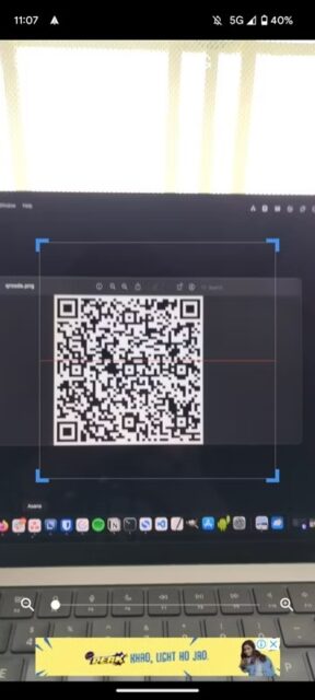 اسکن کد QR با استفاده از اسکنر QR و بارکد