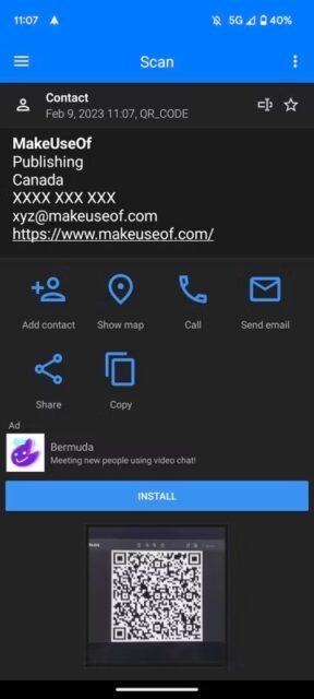 چگونه در گوگل پیکسل QR Code اسکن کنیم 9 اطلاعات از کد QR اسکن شده