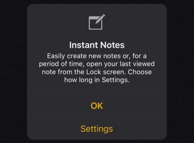 روش فعال کردن ویژگی Instant Notes در آیفون و آیپد