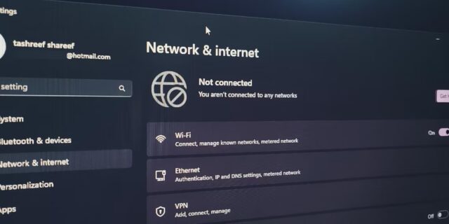 نحوه برطرف کردن ارور You Are Not Connected to Any Networks در ویندوز 11