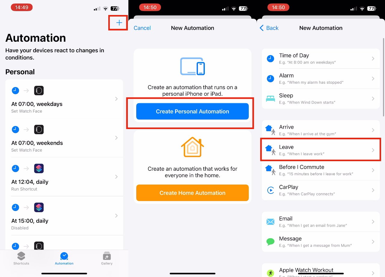 نحوه ذخیره انرژی آیفون با خاموش کردن خودکار Wi-Fi در iOS 16 1 Automation بسازید.