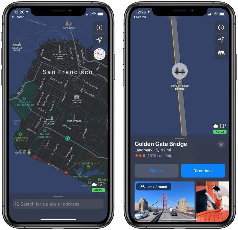 روش استفاده از مسیریابی دوچرخه در Apple Maps در iOS 14 1 برنامه Maps آیفون