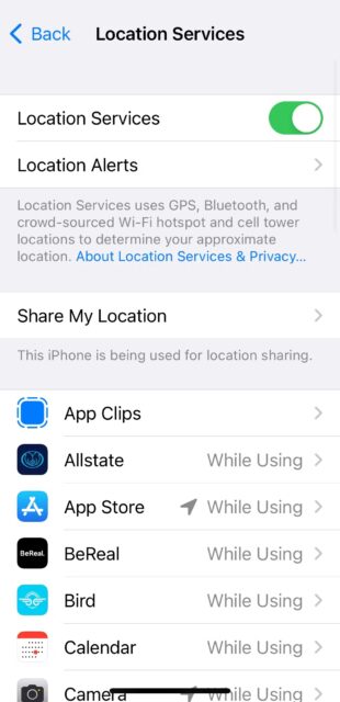 چگونه با Apple Maps ماشین پارک شده را پیدا کنیم 1 خدمات مکان یابی