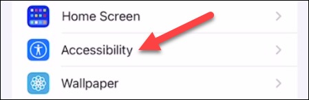 روش پخش صدای پنهان باران در آیفون برای خواب 2 Accessibility را انتخاب کنید.