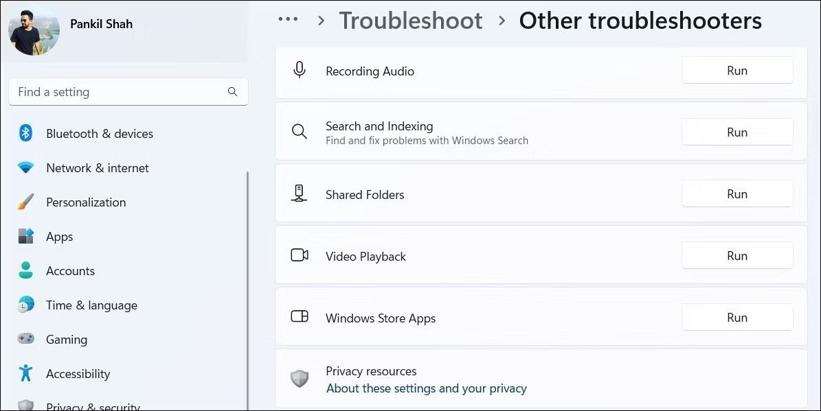 Windows Store Apps Troubleshooter را اجرا کنید