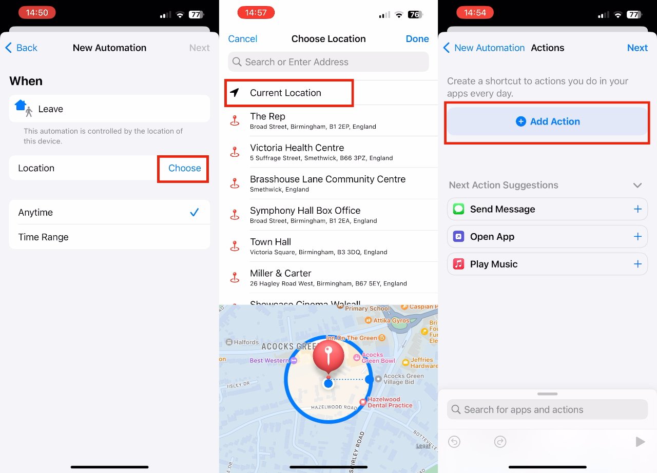 نحوه ذخیره انرژی آیفون با خاموش کردن خودکار Wi-Fi در iOS 16 2 شما می توانید یک آدرس را مشخص کنید و حداقل کمی دایره را بکشید تا یک منطقه تعریف شود.