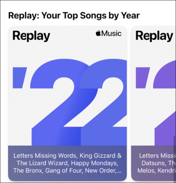 پخش مجدد لیست های پخش در Apple Music.