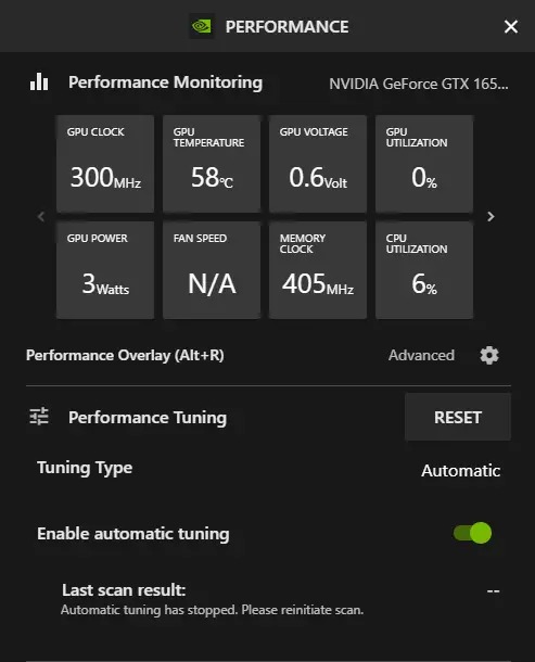 نحوه فعال کردن و استفاده از تنظیم خودکار در NVIDIA GeForce Experience در ویندوز 11 2 تنظیم خودکار را فعال کنید