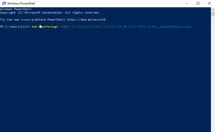 نحوه نصب MSIXBundle با استفاده از PowerShell