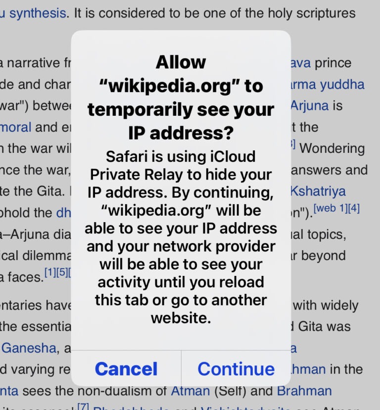 نحوه خاموش کردن موقت iCloud Private Relay برای یک وب سایت در Safari برای iPhone یا iPad
