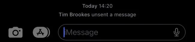 روش Unsend یا ویرایش iMessage در مک 2 اعلان عدم ارسال پیام
