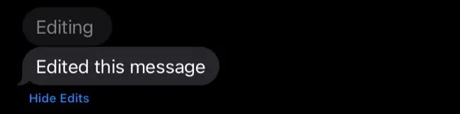 روش Unsend یا ویرایش iMessage در مک 3 اعلان ویرایش پیام